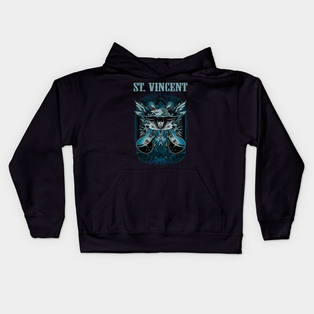 ST VINCENT BAND Kids Hoodie by Angelic Cyberpunk